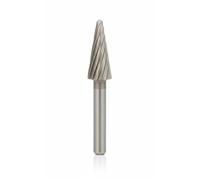 Stella Bianca Fresa Rotativa Fig 1 Metallo Duro Ø 6mm Gambo 6mm Conica