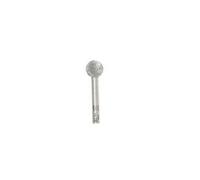 Stella Bianca Fresa Rotativa Fig 19 HSS Metallo Duro Ø 15mm Gambo 6mm Sferica