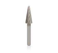 Stella Bianca Fresa Rotativa Fig 47 HSS Metallo Duro Ø 12mm Gambo 6mm Conica