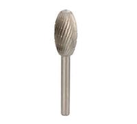 Stella Bianca Fresa Rotativa Fig 55 HSS Metallo Duro Ø 8mm Gambo 6mm Arco Punta
