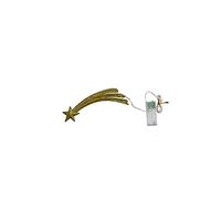 STELLA COMETA 19 CM CON LUCI FISSA O INTERMITTENTE DECORAZIONE PRESEPE ALBERO DI NATALE IDEA REGALO