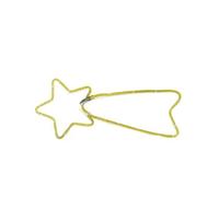 Stella cometa luci Multicolor Gialla Calda addobbi di Natale Decorazioni Esterno Interno casa Giardino Balcone capanna presepe H27XL66 -Giallo