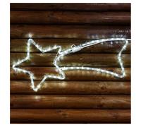 TrAdE Shop Traesio Stella COMETA Luminosa 65 CM in Tubo Luminoso A LED Bianchi Luce Bianca Fredda