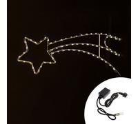 Stella Cometa luminosa 83cm da 66 Led Bianco Caldo da esterno Wisdom