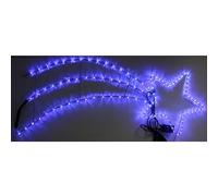 Stella cometa luminosa con 180 luci led grande cm 125 decorazioni per esterno o interno addobbi natalizi di natale multicolor bianco freddo o caldo blu (blu)