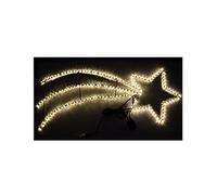 Stella cometa luminosa con 180 luci led grande cm 125 decorazioni per esterno o interno addobbi natalizi di natale multicolor bianco freddo o caldo blu (bianco caldo)