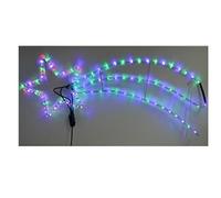 Stella cometa luminosa con 180 luci led grande cm 125 decorazioni per esterno o interno addobbi natalizi di natale multicolor bianco freddo o caldo blu (multicolor)