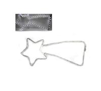 Stella cometa luminosa con luci led addobbi natalizi decorazioni natale esterno interno cm 67 multicolor bianco
