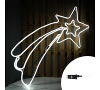 Stella cometa luminosa Led 76cm Neon Flex Bianco Freddo Wisdom