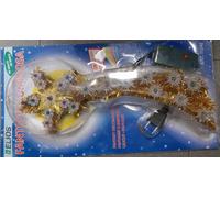 Stella cometa Natale pisellini incandescenza cm 46 Elios multicolore vintage