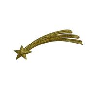 Stella cometa Oro con luci Puntale per Albero Natale capanna presepe Decorazioni Natalizie a Batteria cm L15xH5 o h7xL23 Cavo da cm 85 Fissa o intermittente-H7XL23