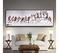 Stella del Basket Kobe Bryant Azione Classica Poster E Stampe Pittura A Olio su Tela Immagine da Parete per Soggiorno (50x150 cm(Senza Cornice))
