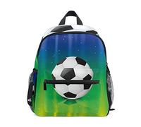 Stella Del Calcio Calcio Zaino per Asilo Nido Prescolare Bambini Studente Bookbag Zainetti per Viaggio Ragazze Ragazzi 2-7 Anni Capretto