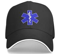 Stella della Vita Stampa EMT Paramedico Medicina d'Emergenza Berretto da Baseball Sport all'Aria Aperta Cappelli Crema Solare Donne Uomini y2k Cool Cappelli da Baseball Cotone, per Tutte Le Stagioni