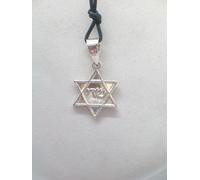 Stella di David - Ciondolo in ARGENTO 925 - pendente con simbolo Ebraico