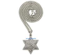 Stella di David Nuovo Triplo Strato Collana con Pendente Con 61cm Catena