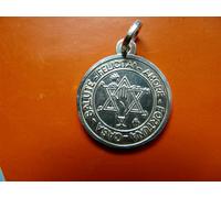 STELLA DI DAVID-SALUTE-FELICITA'-AMORE-FORTUNA-CASA Medaglia Argento lucido925