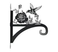 Stella di gancio per piante in metallo, per interni, esterni, esterni, piante, cesti, mangiatoie per uccelli, giardino, decorazione da parete decorativa