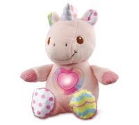 VTech Stella Dolci Coccole, Gatto Peluche Interattivo con più di 45 Canzoni, Melodie, Frasi e Suoni, Cuore Luminoso Cambiacolore, Diversi Materiali, Lingua Italiana, Batterie Incluse, 0-36 Mesi