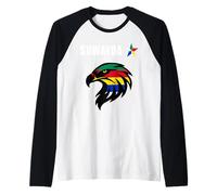 Stella drusa, bandiera drusa, simbolo druso, come Suwayda, Siria, Libano. Maglia con Maniche Raglan