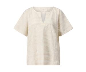 Stella Forest - Blusa Ricamata Floreale - - Blouses & Shirts - Donna - Beige - M