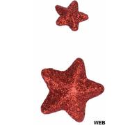 Stella glitterata dimensioni assortite 15/35mm 2 confezioni da 45 pezzi