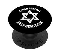 Stella in bianco e nero contro l'antisemitismo di David PopSockets PopGrip Adesivo