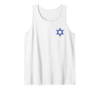 Stella ISRAELIANA di David Bandiera Israele Banner GERUSALEMME TEL Aviv Canotta