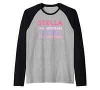 Stella La Donna Il Mito Leggenda Nome Personalizzato Donne Maglia con Maniche Raglan