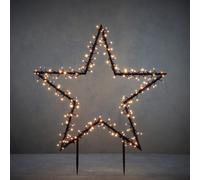 Stella Luminosa 225 LED Bianco Caldo con Timer