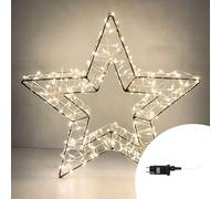 Stella luminosa 25cm 300 Led in metallo Bianco Caldo Wisdom