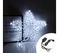 Stella luminosa 49cm da 90 Led Bianco Freddo da esterno Wisdom