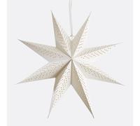 Stella luminosa da appendere, diametro 58 cm, Caspar Beige TU
