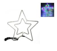 Stella luminosa grande 54cm da interno o esterno addobbo feste di natale 96 luci Effetto Scintillante Decorazione natalizia da Appendere terrazzo balcone porticati (multicolor)