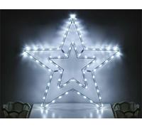 STELLA LUMINOSA LUCI DI NATALE NATALIZIE DA ESTERNO TUBO CON LUCE A LED IP44 [EEK: A+++]