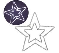 Stella luminosa natalizia bianco freddo stellina uso esterno natale a led 56 cm