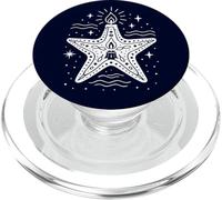 Stella marina con candela Arte costiera notturna PopSockets PopGrip per MagSafe