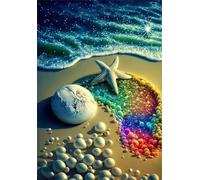 Stella marina da spiaggia Puzzle 2000 Pezzi 100x70 cm Puzzle Fai da te,Intrattenimento Creativo - Puzzle Per Adulti E Tutta La Famiglie