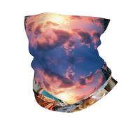 Stella marina e corallo sulla spiaggia stampa maschera copertura freddo sciarpa ghetta sciarpa antivento invernale scaldacollo per uomini e donne