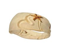 Stella marina nella sabbia Sport sano decorativo moda sport fascia assorbente del sudore, fascia per capelli, buona elasticità, può essere utilizzato in tutte le stagioni, sia uomini che donne possono