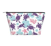 Stella marina retrotartaruga, Borsa da toilette Borsa per trucco Borsa per cosmetici Borsa da toilette da viaggio portatile