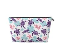 Stella marina retrotartaruga, Borsa da toilette Borsa per trucco Borsa per cosmetici Borsa da toilette da viaggio portatile