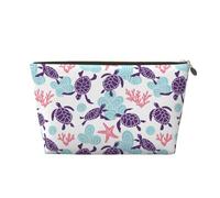 Stella marina retrotartaruga, Borsa per il trucco Borsa per cosmetici Borsa da toilette da viaggio portatile Borsa da toilette