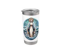 Stella Maris Nostra Signora Stella del Mare Maria Latina Cattolica Bicchiere termico in acciaio inox doppia parete