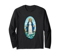 Stella Maris Nostra Signora Stella del Mare Maria Latino Design Maglia a Manica