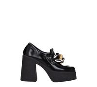 Stella McCartney Black Leather Platform Loafers - EU38.5/US8.5