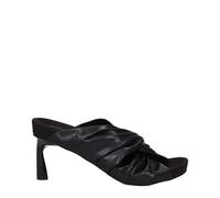 Stella McCartney Black Leather Stiletto Heel Sandals - EU36.5/US6.5