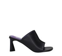 Stella McCartney Black Leather Stiletto Heel Sandals - EU36/US6