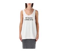 Stella McCartney - Canotta Grafica "My Dad Is A Rock Star" - - Tops - Donna - Bianco - M