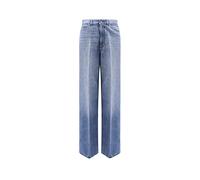 Stella McCartney - Jeans a Gamba Larga con Logo Ricamato - - Jeans - Donna - Blu - W26